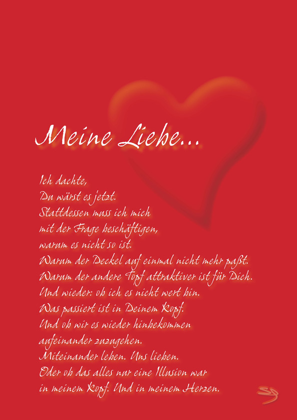 GEDICHT ICH LIEBE DICH WEIL ICH DICH LIEBEN MUSS Wroc?awski